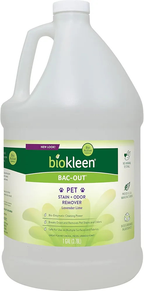 Biokleen Bac-Out Pet Stain Remover - 1 Gallon - Enzymatic, Natural, Destroys Stains & Odors Safel... | Amazon (US)
