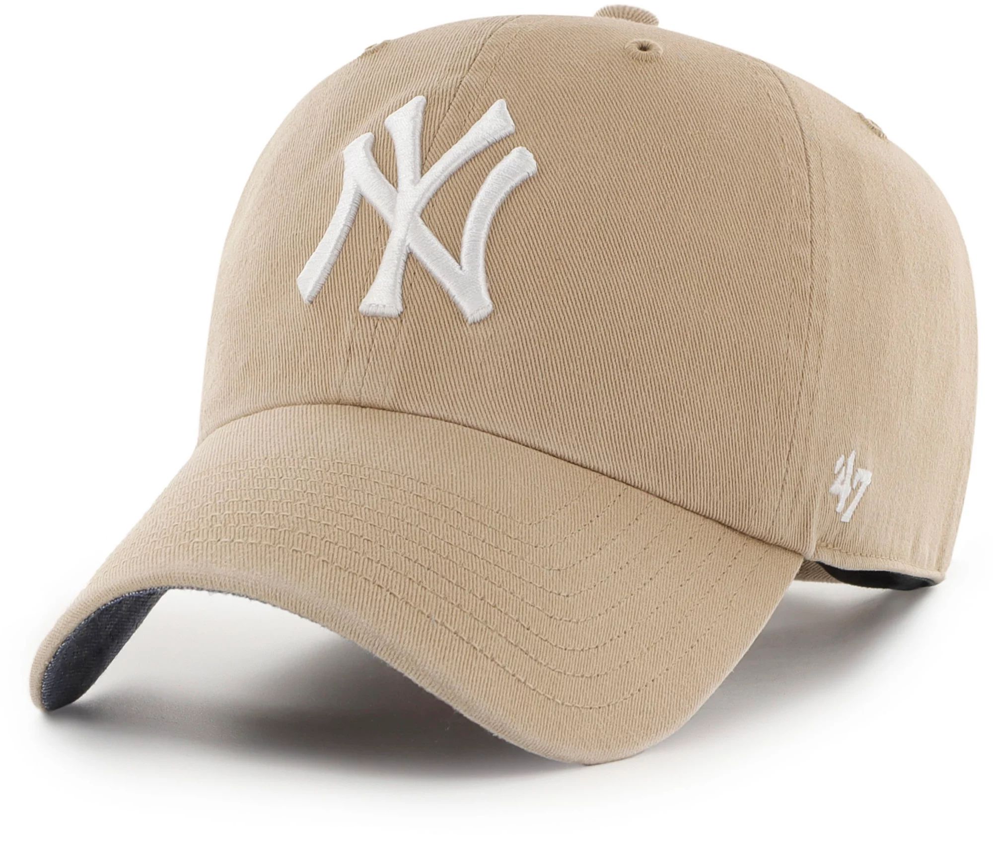 '47 Men's New York Yankees Khaki Clean Up Adjustable Hat, Tan | Dick's Sporting Goods