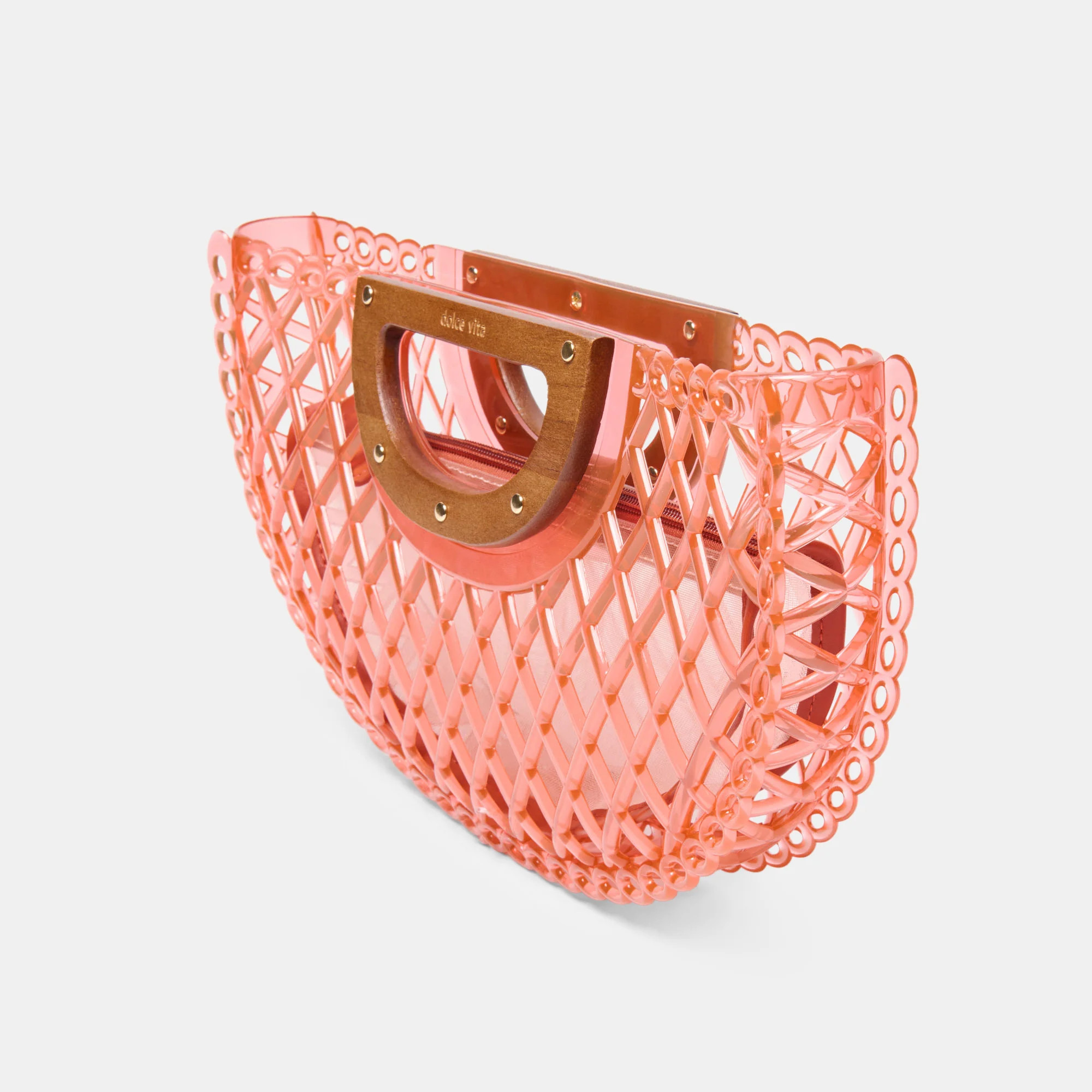 Solandra Clutch Coral Jelly | DolceVita.com