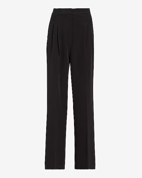 Super High Waisted Pleated Wide Leg Pant | Express