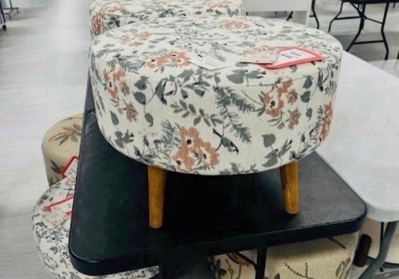 Is it even a TJ Maxx run if you don’t fall in love with an ottoman? These round floral stools are the perfect way to add a pop of pattern and a touch of vintage charm to your living room or vanity setup. I love the tapered wooden legs—they give it such a clean, mid-century modern vibe!

#LTKHome
