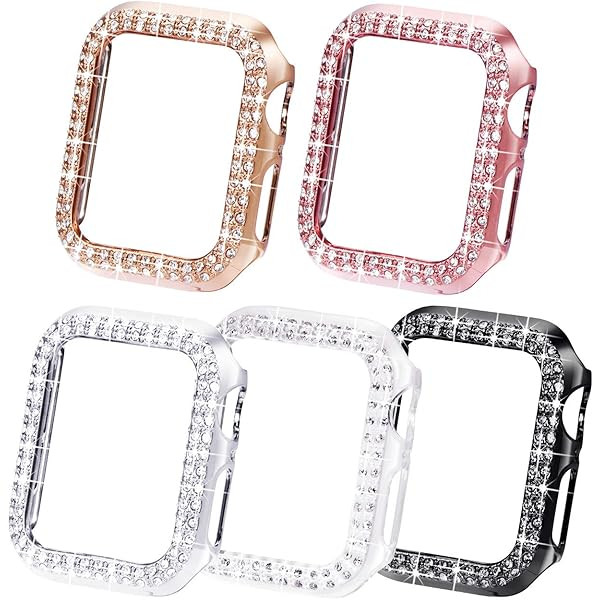 Surace 38mm Case Compatible with Apple Watch Case, Bling Frame Protective Case Compatible for iWatch | Amazon (US)