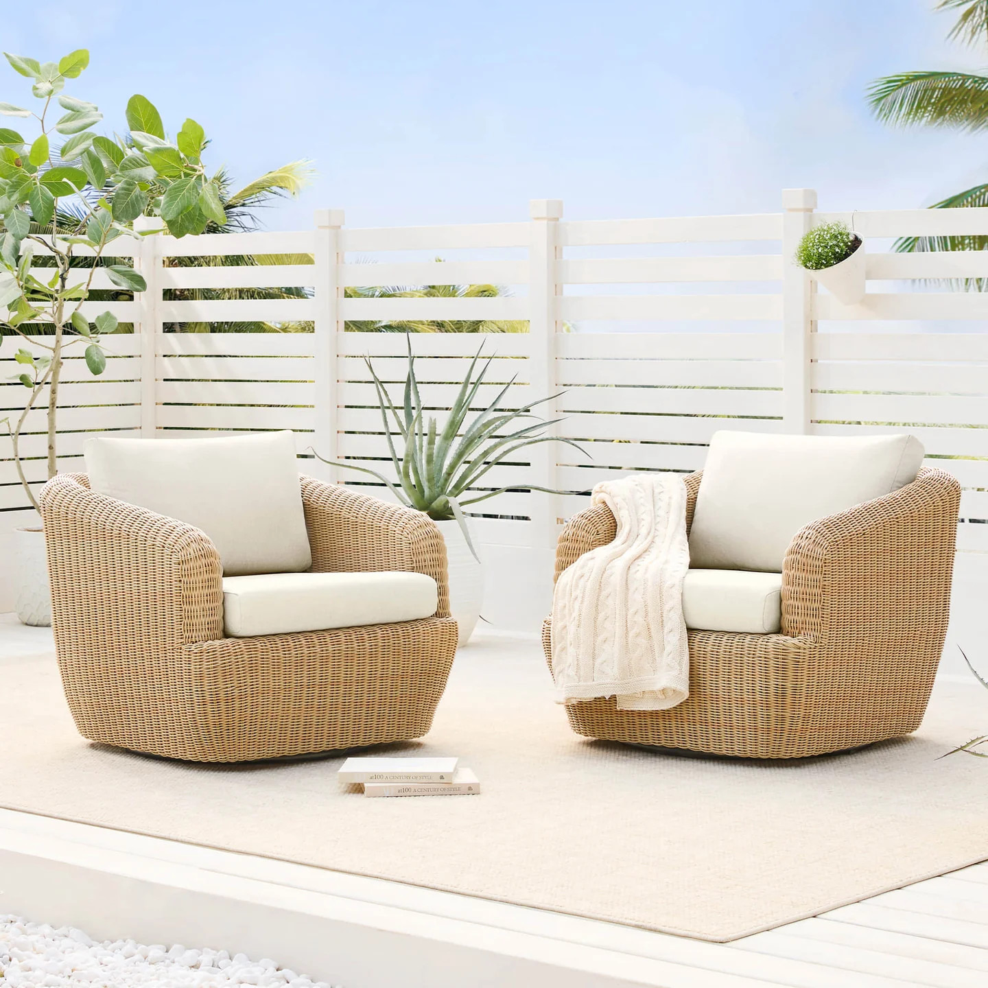 Liana Wicker Outdoor Conversation Set|Inviting & Comfortable | Chita