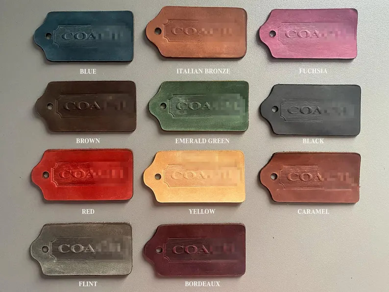coach xl inspired tag; x large coach leather tag | Etsy (Global)