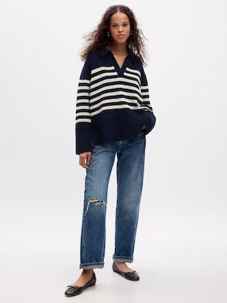 24/7 Split-Hem Polo Sweater | Gap (US)