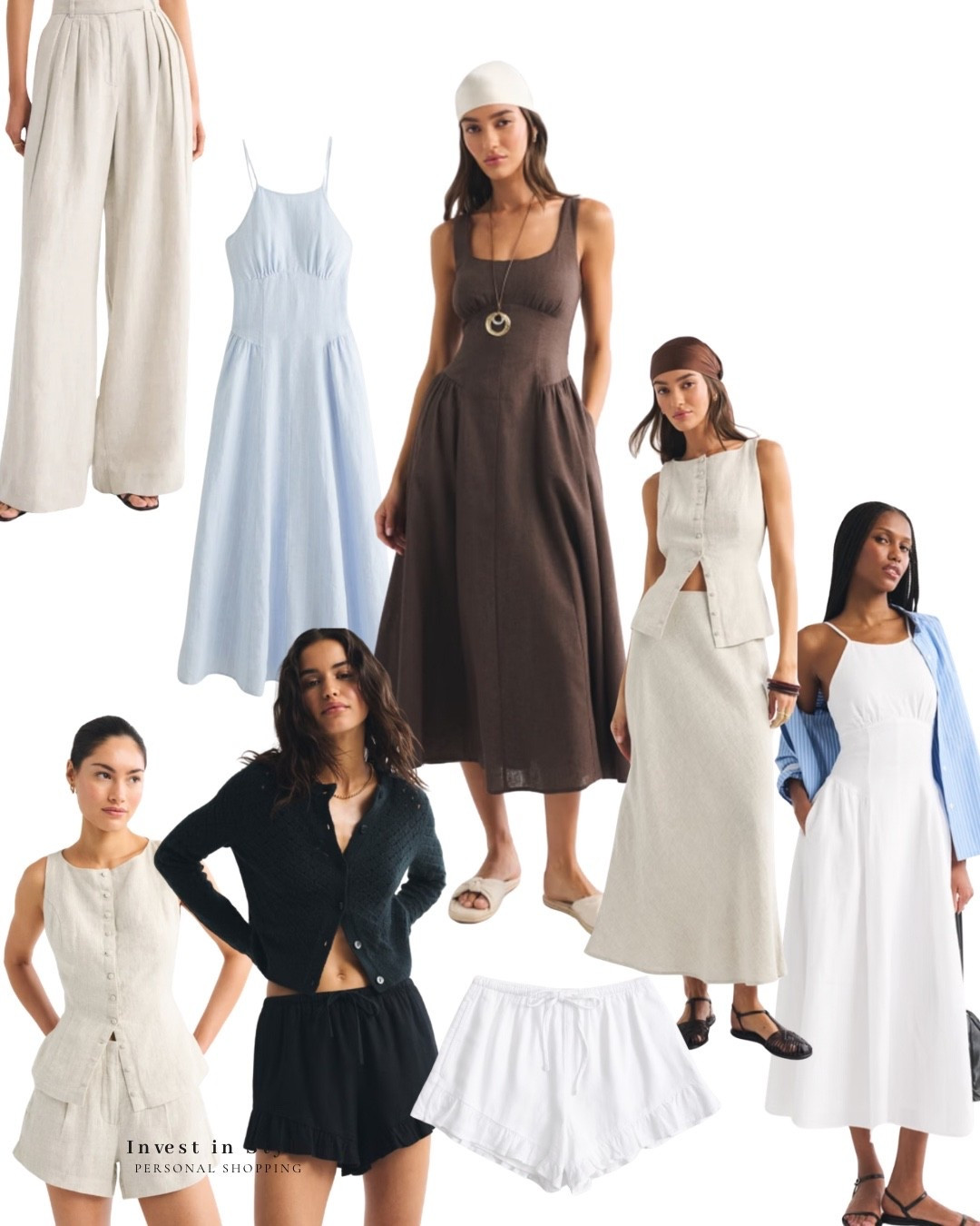 Here are some of my favourite Abercrombie linen picks - beautiful dresses , tailored trousers , ruffle shorts 
Sizing I wear 
Trousers - 30 waist 
Dresses - medium
Shorts - large 
Waistcoat - medium

#LTKsummer #LTKwedding #LTKtravel