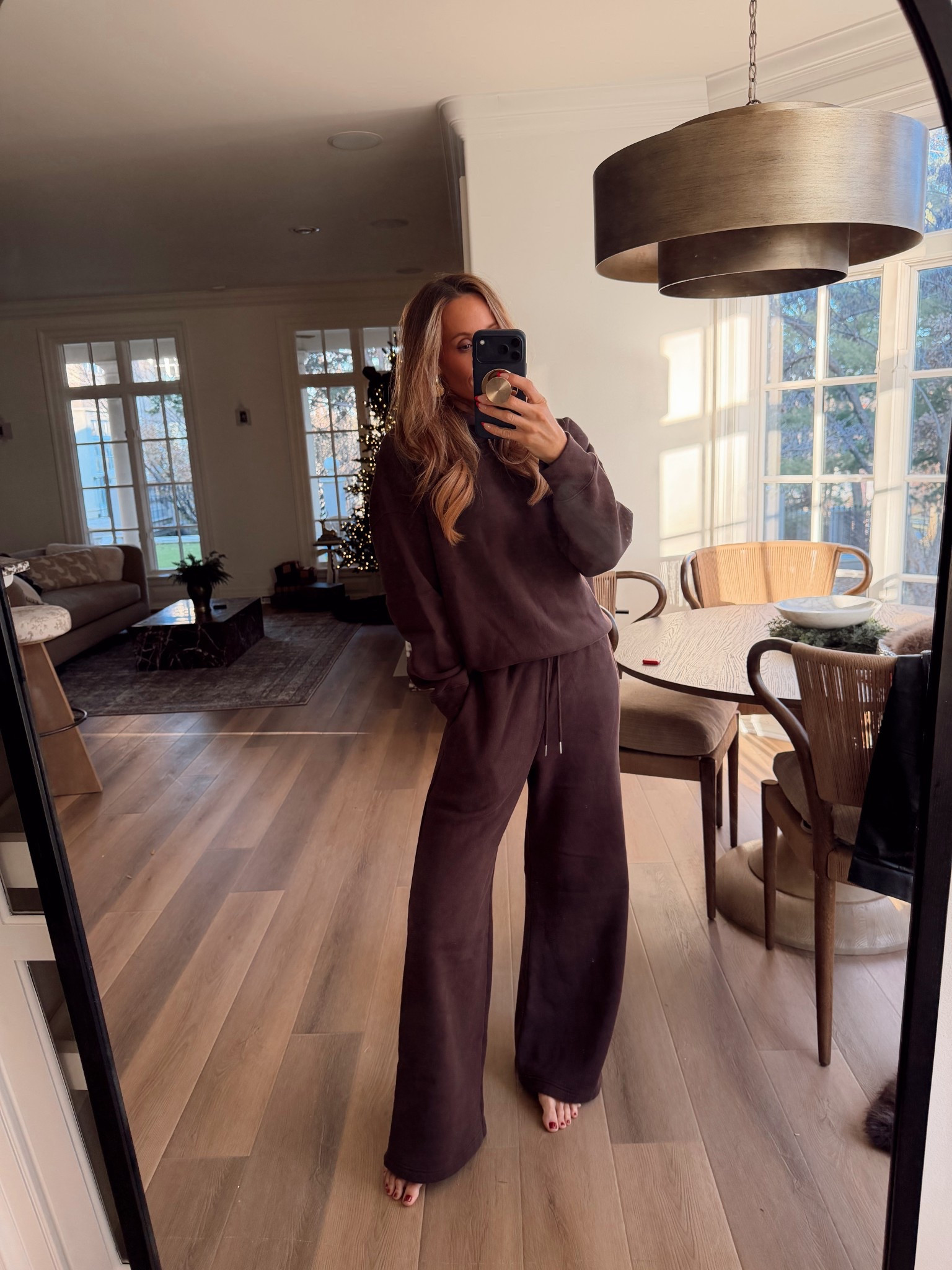 Trying on my Black Friday purchases at last 🛍️ A cozy but elevated OOTD—this set checks all the boxes. Wearing Medium Tall.

#LTKFindsUnder50 #LTKHoliday #LTKSaleAlert