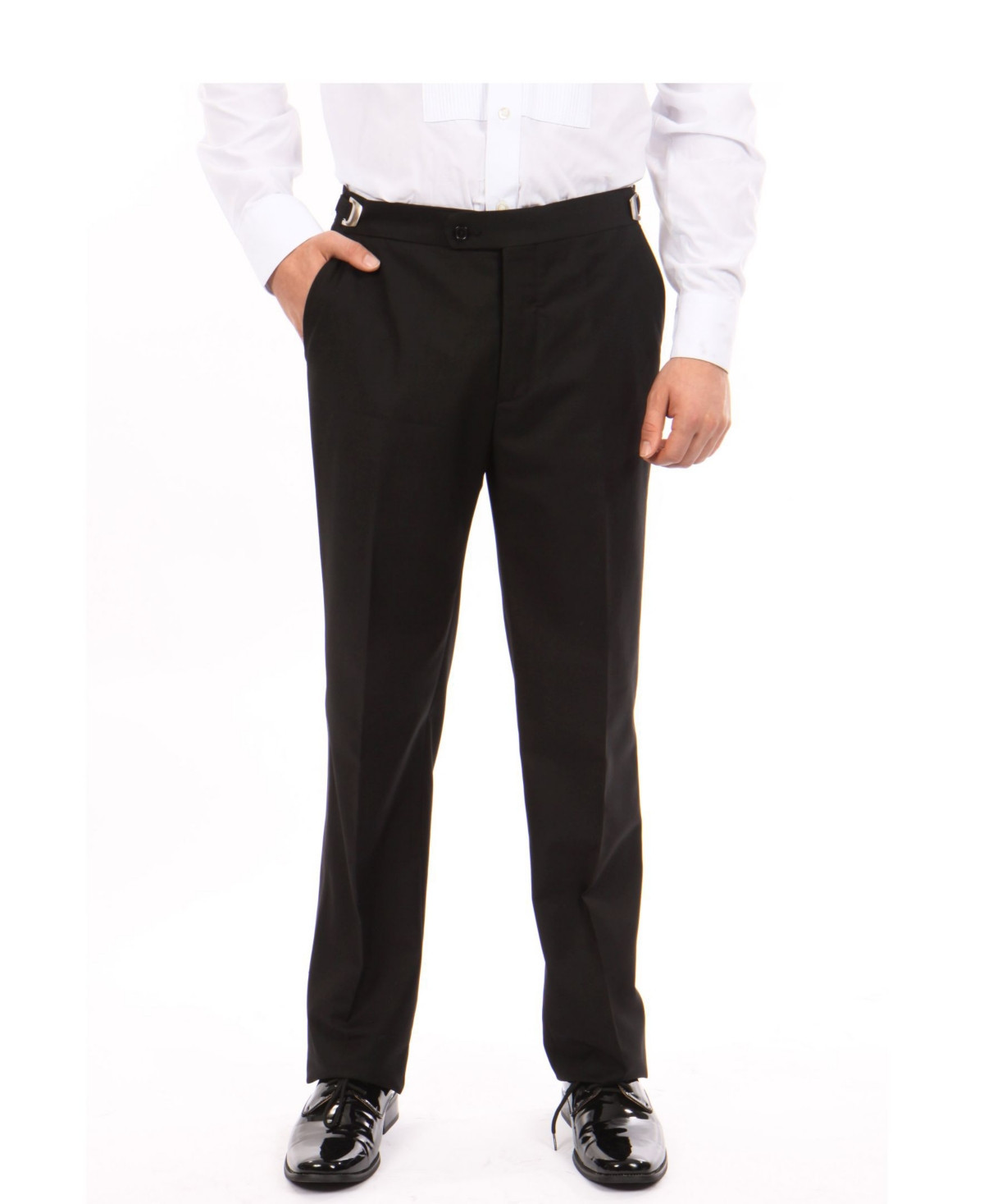 Bryan Michaels Men's Skinny Modern Fit Tuxedo Dress Pants - Black | Macy's