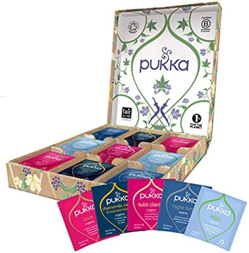 Pukka Organic Tea Bags, Relax Selection Box Herbal Tea, Perfect for Inner Harmony, 45 Tea Bags | Amazon (US)