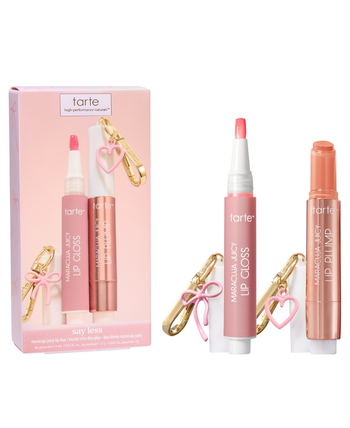 Tarte 2-Piece Say Less Maracuja Juicy Lip Duo Set - Assorted | Macy's
