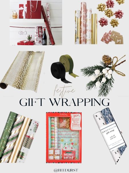 Last minute quick ship gift wrap and holiday wrapping paper for wrapping holiday gifting 

#LTKunder50 #LTKHoliday #LTKGiftGuide