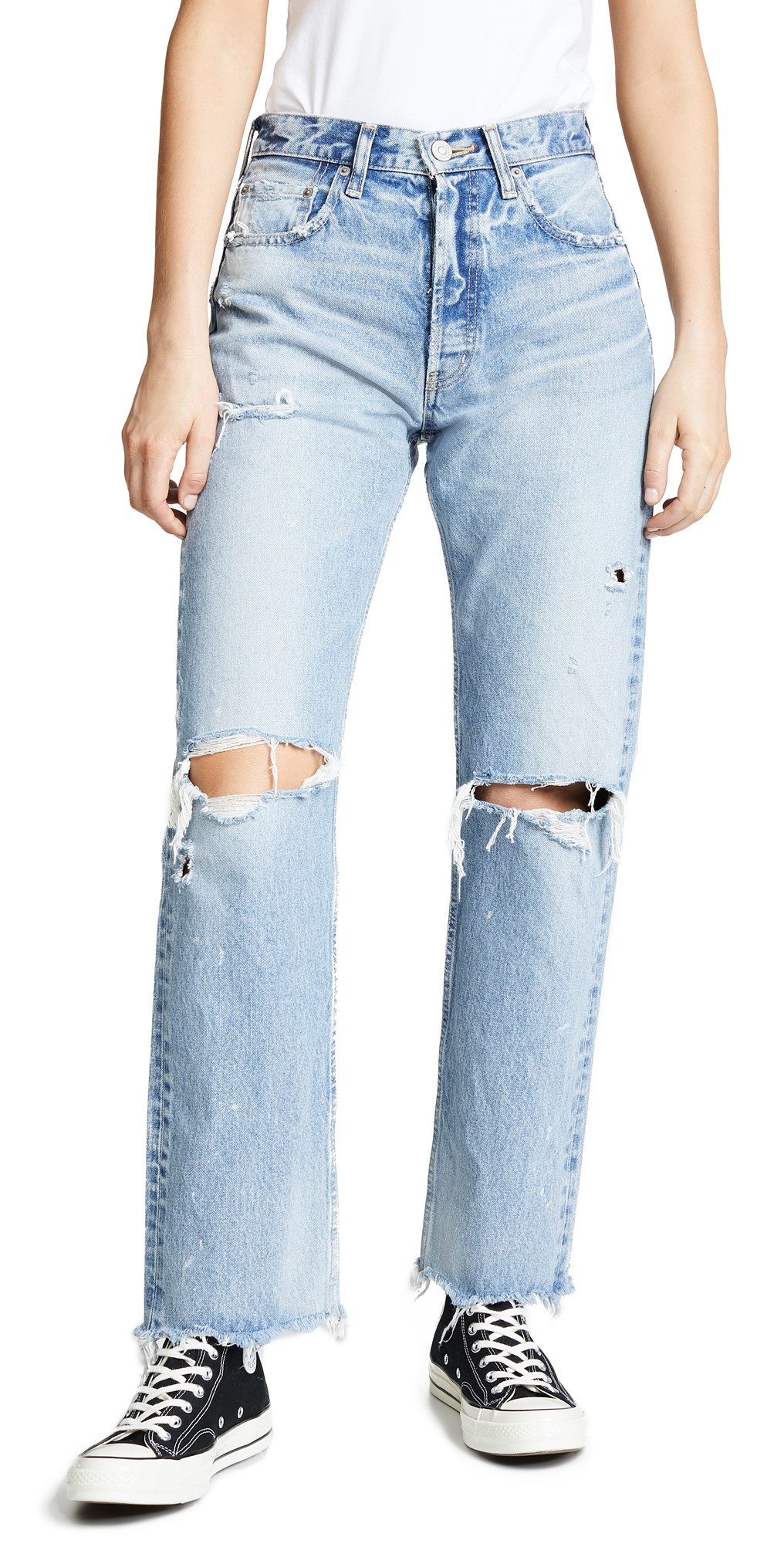 MOUSSY VINTAGE MV Odessa Wide Straight Jeans | Shopbop