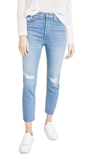 90s High Rise Ankle Crop Jeans | Shopbop