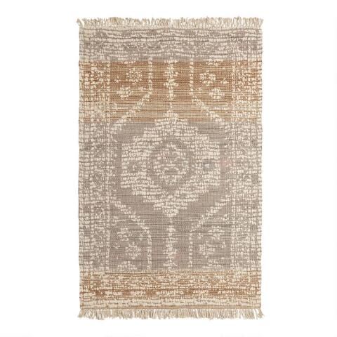 Persian Style Woven Jute Dehra Area Rug | World Market