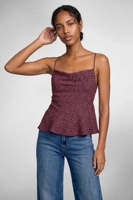 Everli Top In Plum Polka Dot | South Moon Under