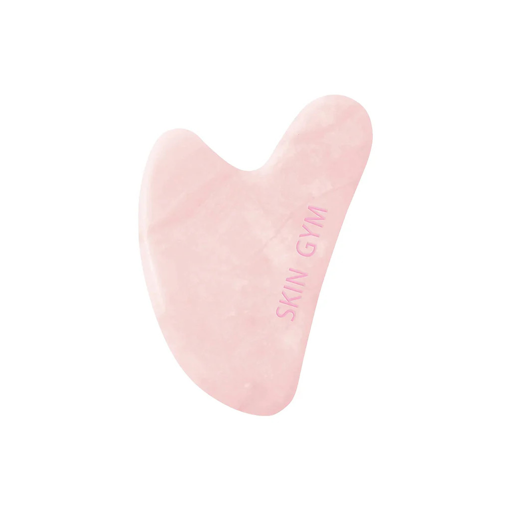 Skin Gym Rose Quartz Crystal Sculpty Heart Gua Sha Tool | SKIN GYM