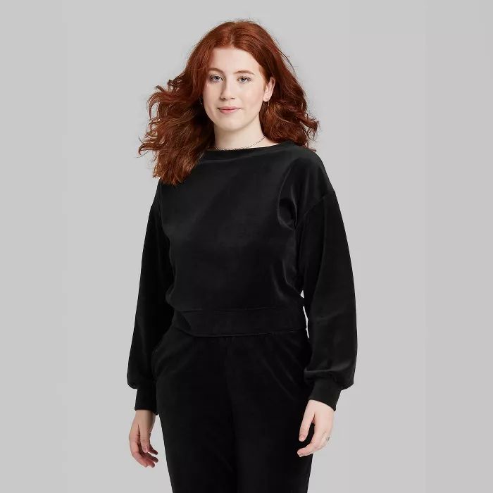 Women's Velour Pullover Sweatshirt - Wild Fable™ | Target