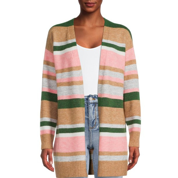 Time and Tru Women's Open Cardigan - Walmart.com | Walmart (US)