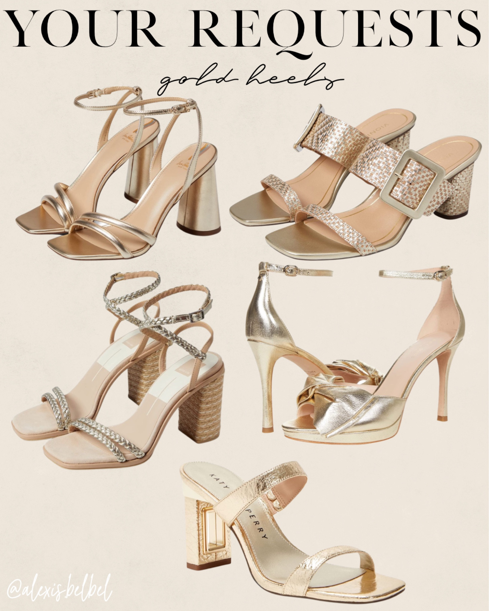 Gold heels for spring 

#LTKunder50 #LTKshoecrush #LTKunder100