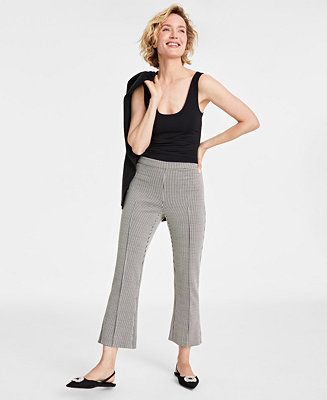 On 34th Women's Ponte Kick-Flare Ankle Pants, Regular and Short Lengths, Created for Macy's - Mac... | Macy's