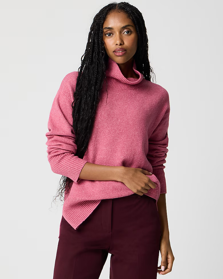 Mockneck sweater in extra-soft yarn | J.Crew Factory