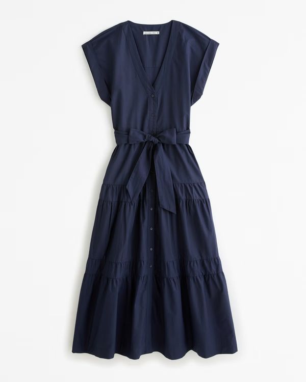 Women's Tie Maxi Dress | Women's Dresses & Jumpsuits | Abercrombie.com | Abercrombie & Fitch (US)