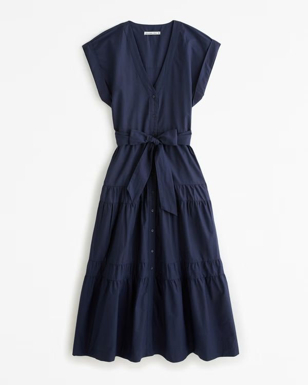 Tie Maxi Dress | Abercrombie & Fitch (US)