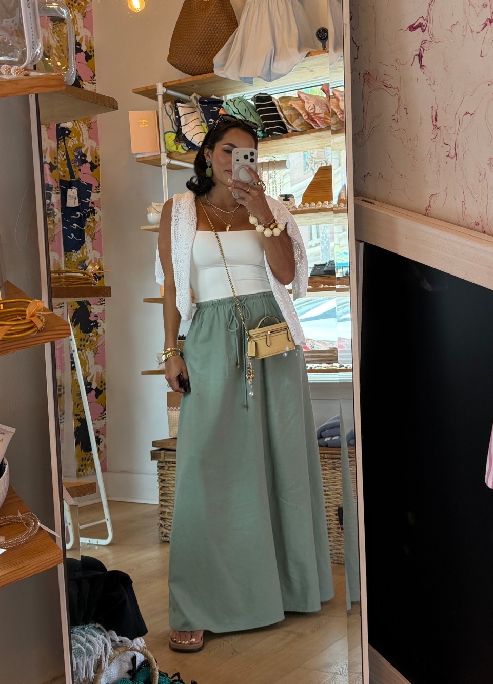 Vacation outfit skirt runs big (XXS) tank small, cardigan XS 

Vacation style, petite style, vacation outfit, resort wear, spring style 

#LTKgrwm #LTKSeasonal #LTKootd