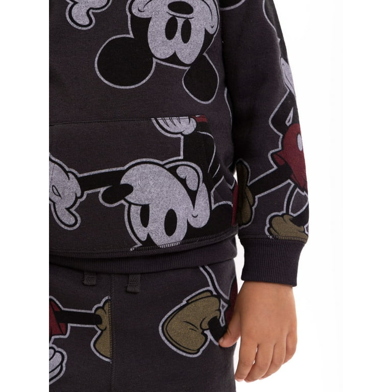 Mickey Mouse Toddler Boy Fleece Hoodie and Joggers Set, 2-Piece, Sizes 12M-5T | Walmart (US)