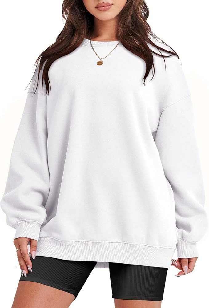 ANRABESS Oversized Sweatshirt for Women Fleece Long Sleeve Crewneck Casual Pullover Top Fall 2023... | Amazon (US)