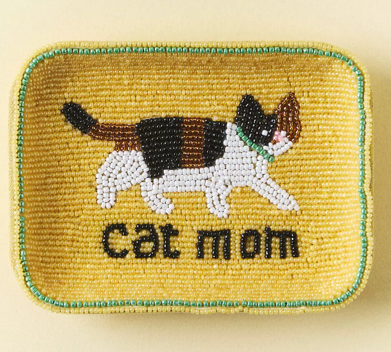 these beaded trinket dishes are so cute in person. love the cat mom dish ... bc I am! 

anthro, anthropologie, spring finds, home decor   

 #LTKSeasonal #LTKHome #LTKSaleAlert