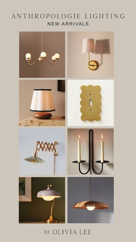 Anthropologie lighting - light fixtures - wall sconces - table lamps - chandeliers 

#LTKFind #LTKhome