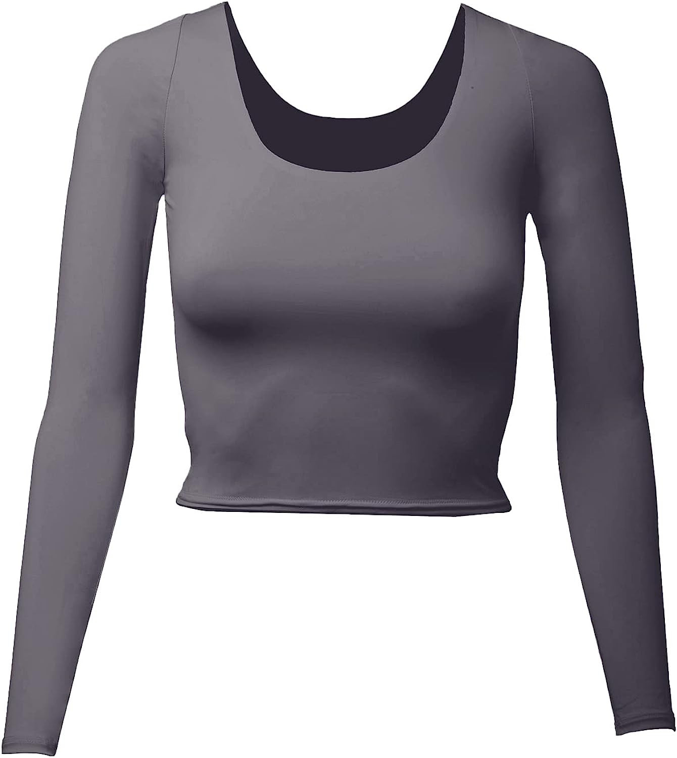 Almere Long Sleeve Top for Women, Contour Double-Lined Seamless Smooth Fabric Sleeved Basic Top w... | Amazon (US)