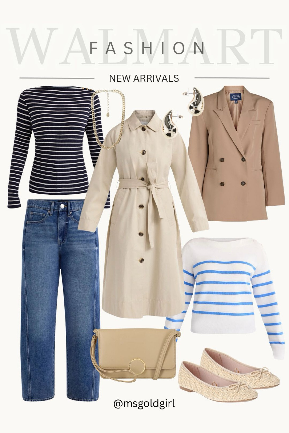 Walmart fashion new arrivals. This trench coat and ballet flats are perfect for transitioning to spring  

#LTKBeauty #LTKStyleTip #LTKSeasonal