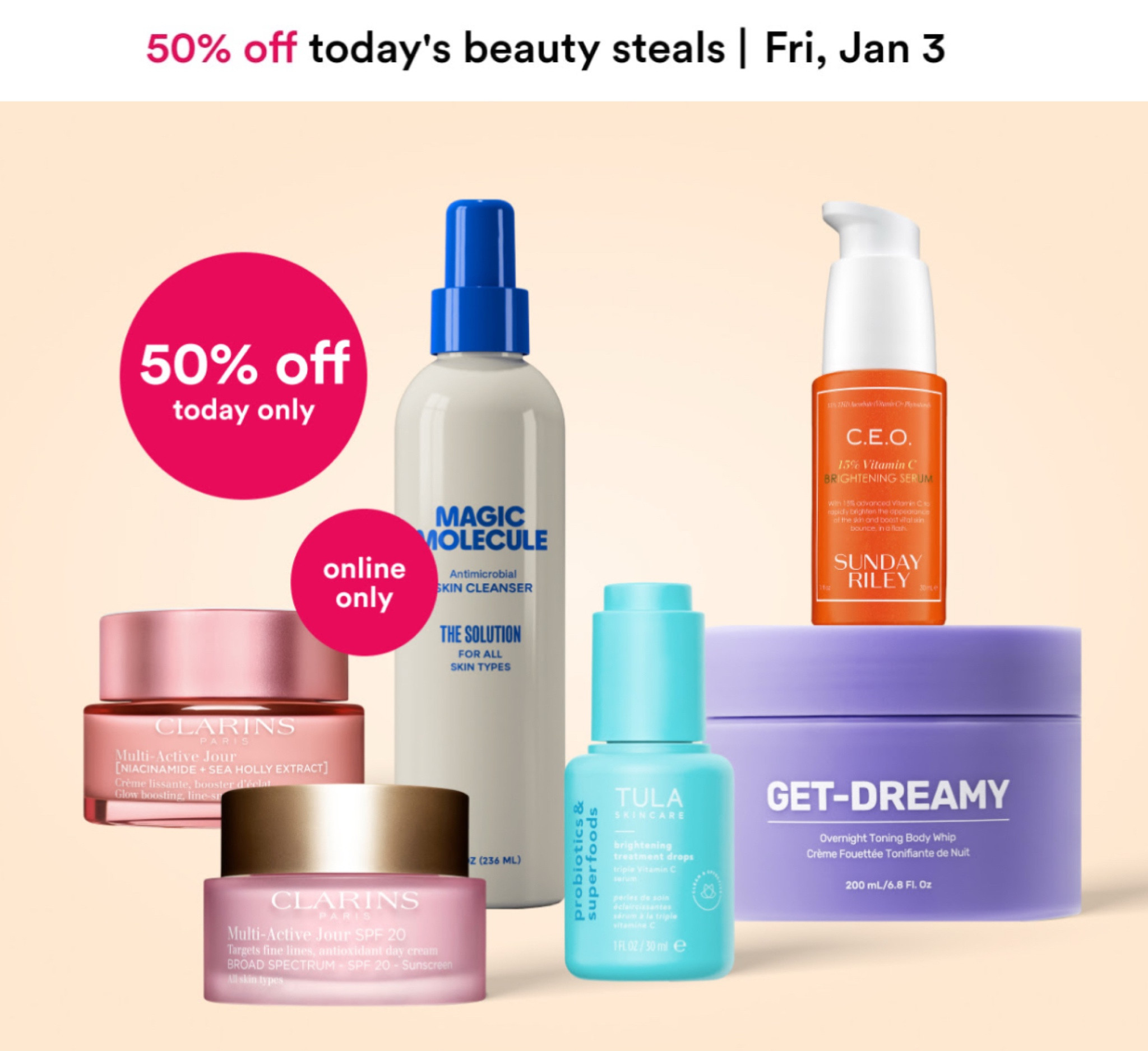 50% off today only during Ultas Daily Beauty Steals

#LTKBeauty #LTKSaleAlert
