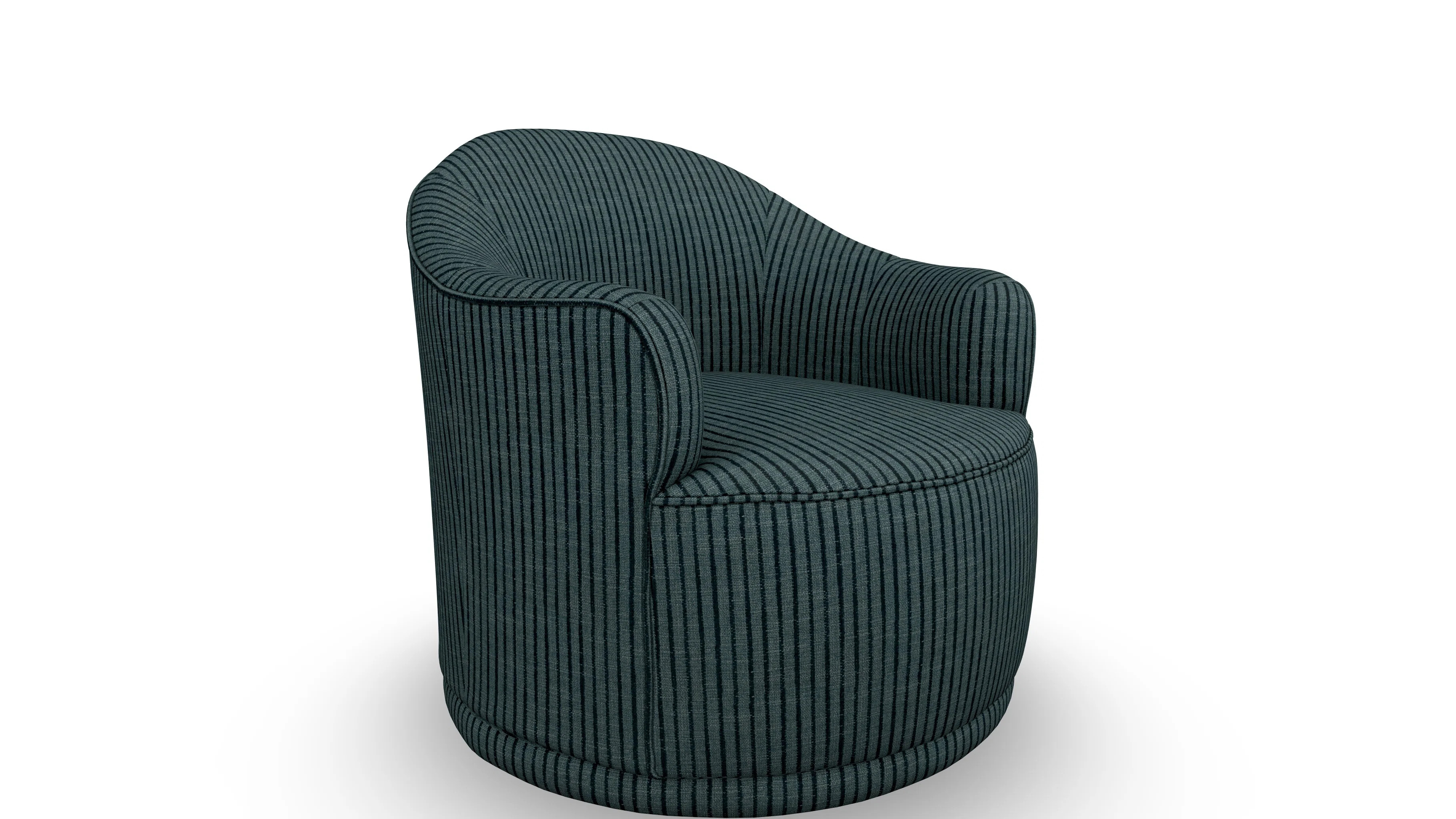 Rumi Upholstered Swivel Barrel Chair | Joss & Main
