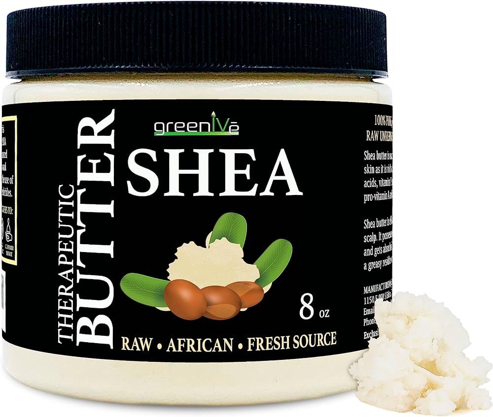 GreenIVe 100% Pure Shea Butter Raw Exclusively on Amazon (8 Ounce Jar) | Amazon (US)