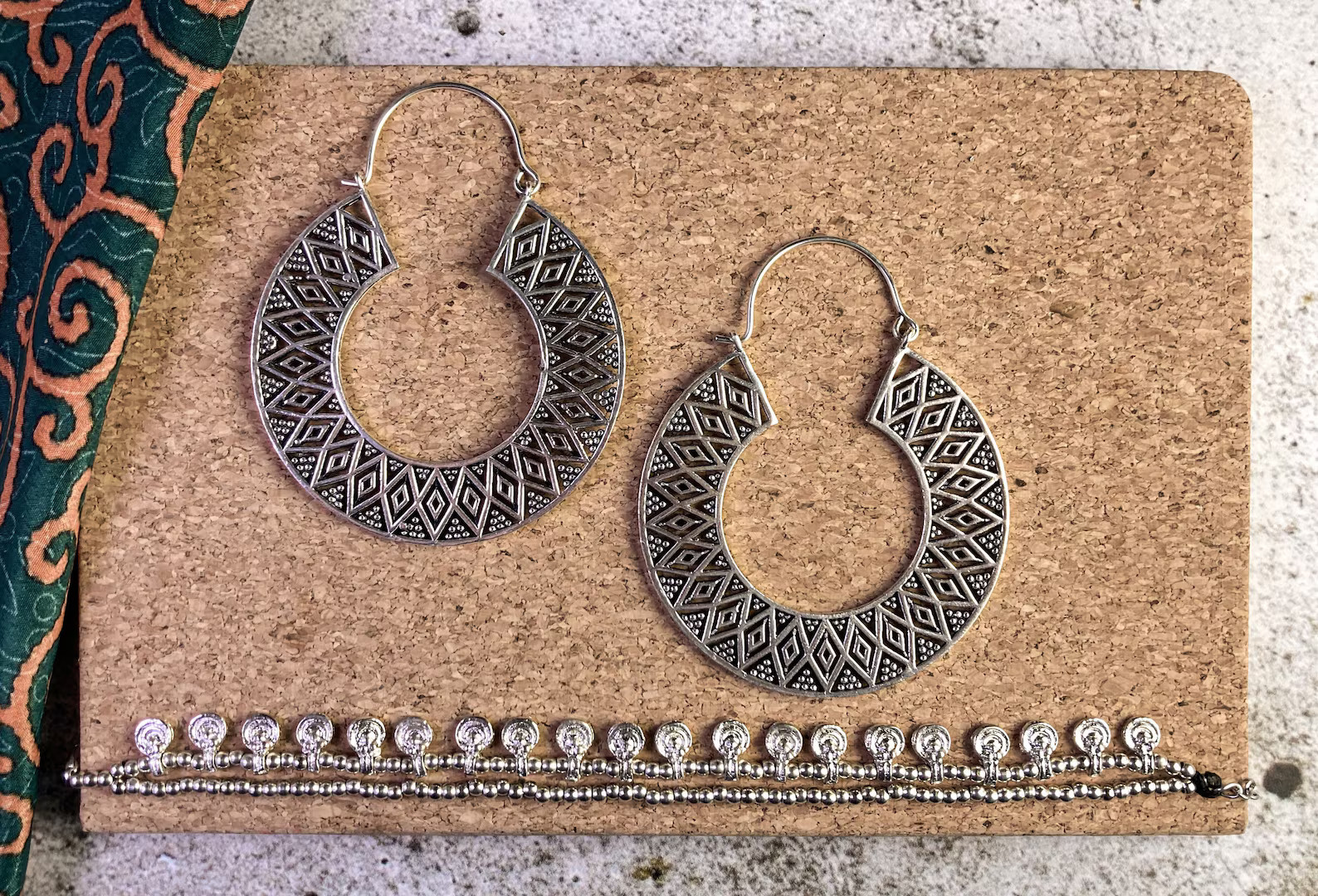 Boho Creoles Made of Brass in Gold and Silver, Indian Ethno Earrings Large, Wide Creoles Celtic, ... | Etsy (EU)