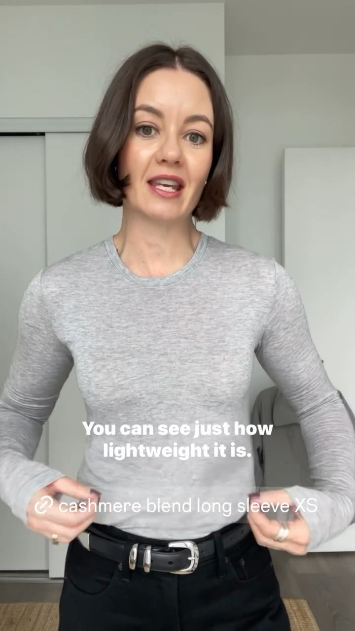 Super soft cashmere blend long sleeve - I wear an XS

#LTKfall