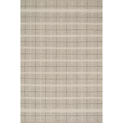 Nate Berkus x Rugs USA - Downing Plaid Wool Cozy Area Rug, 3' x 5', Grey | Target