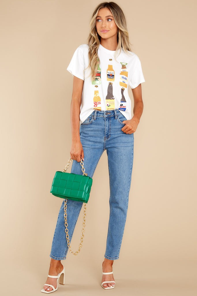 Cinco White Beer Tee | Red Dress 