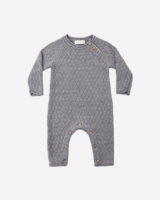 Cozy Heather Knit Jumpsuit Heathered Slate | Rylee + Cru