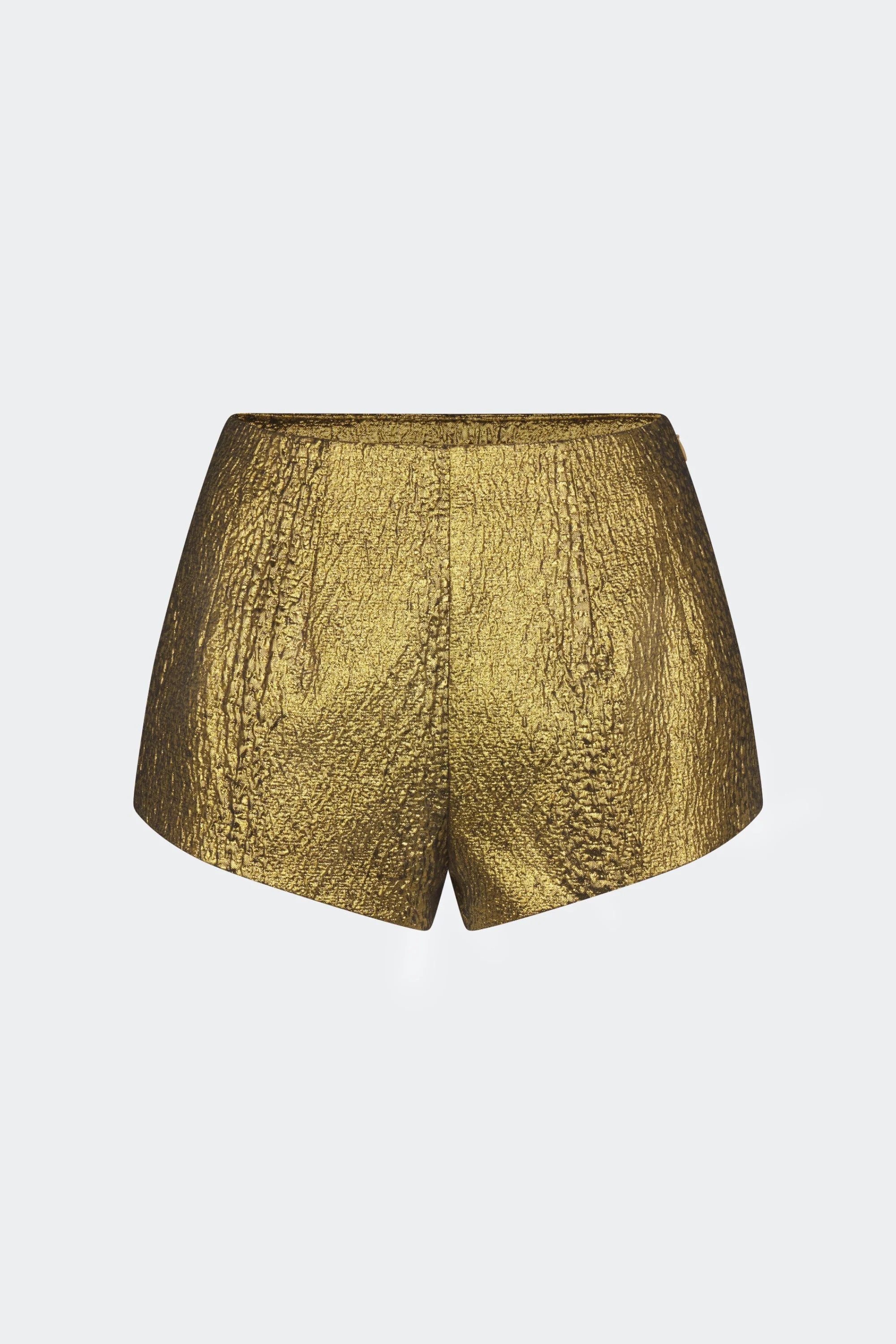 Fleur Metallic Shorts In Star Gold | Simon Miller