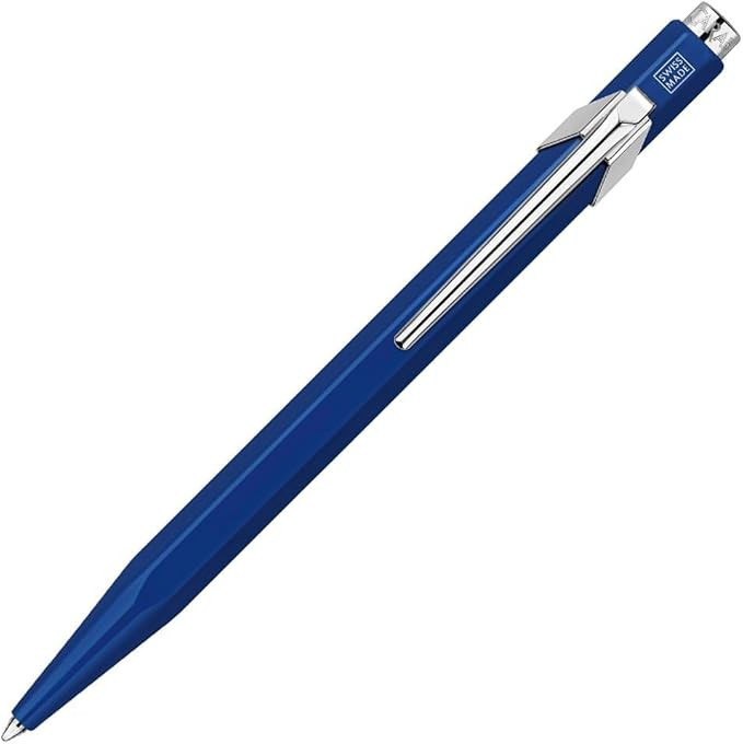 Caran D'ache Ballpoint Pen Metal Blue (849.150) | Amazon (US)