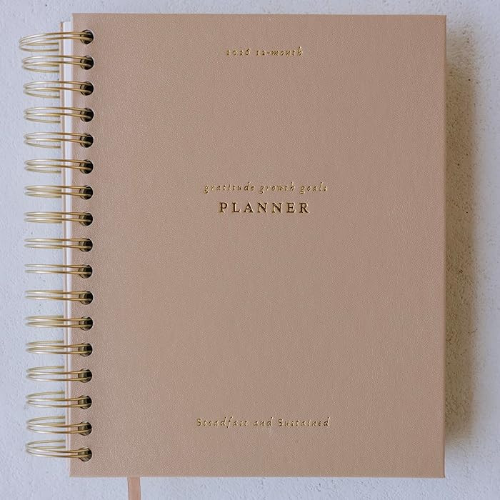 Yearly Faith-Based Planner by Steadfast and Sustained - Devotional Journaling Prompts, Calendar P... | Amazon (US)