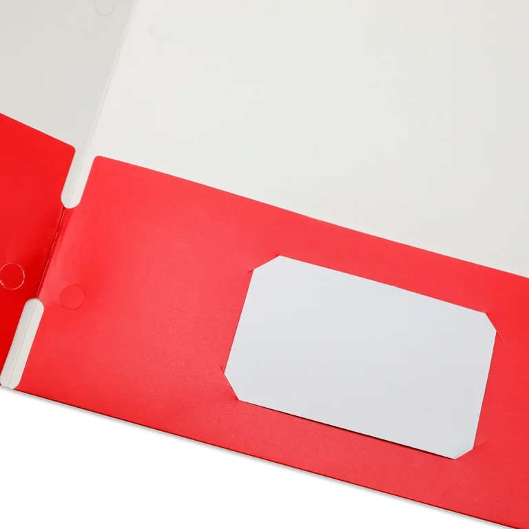 Pen + Gear Two Pocket Paper Folder, Solid Red Color, Letter Size | Walmart (US)