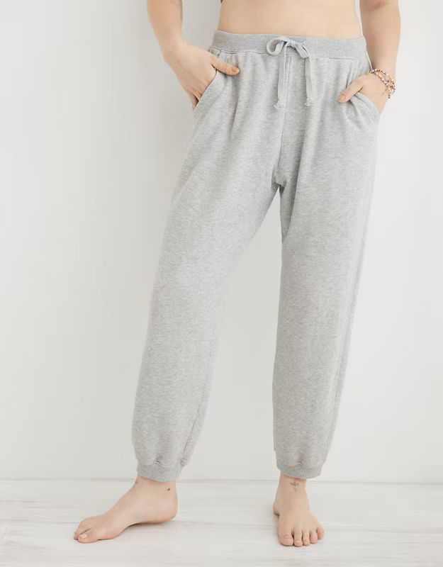 Aerie Fleece-Of-Mind Boyfriend Jogger | American Eagle Outfitters (US & CA)