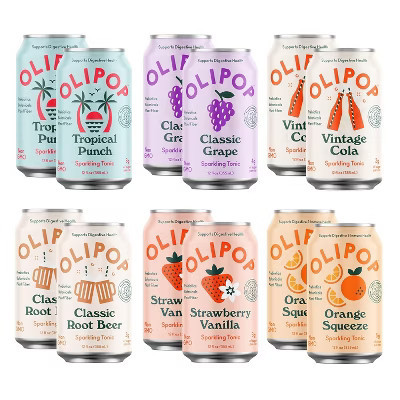 Olipop Sparkling Water, Variety Pack, 12 oz, (Pack of 12) | Target