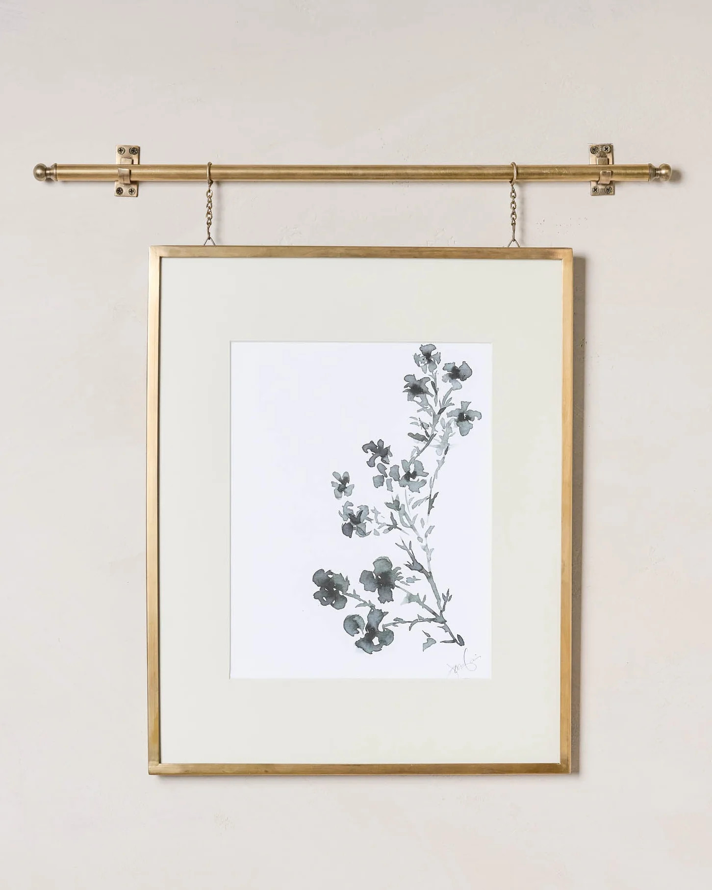 Colleen Brass Rail Picture Frame | Magnolia