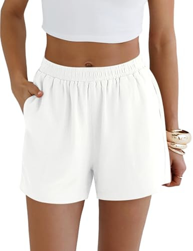 LOMON Linen Shorts for Women Summer Beach Casual Shorts Comfy Lightweight Vacation Cruise Outfits... | Amazon (US)